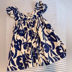 NA-KD voluminous mini dress, cream/cobalt abstract, 38